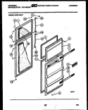 DOOR PARTS Diagram and Parts List for GTN140WG1  Frigidaire Refrigerator