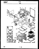 BODY PARTS Diagram and Parts List for 30-3863-00-01  Tappan Range