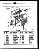 CABINET PARTS Diagram and Parts List for AS248L2K1  Frigidaire Air Conditioner