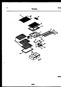 SHELVES AND SUPPORTS Diagram and Parts List for TPK160HN2W  Kelvinator Refrigerator