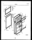 DOOR PARTS Diagram and Parts List for RT19F7WX3B  Gibson Refrigerator