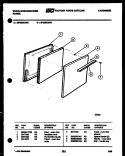 DOOR PARTS Diagram and Parts List for GF600KXD0  Frigidaire Range