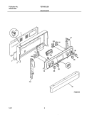 BACKGUARD Diagram and Parts List for FEF366CJSB  Frigidaire Range