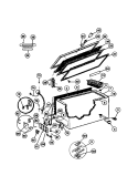 DOOR, CABINET, UNIT Diagram and Parts List for TFC13M4AW1  Tappan Freezer