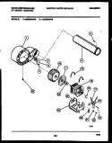 BLOWER AND DRIVE PARTS Diagram and Parts List for DE400KDD6  Frigidaire Dryer
