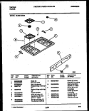 COOKTOP PARTS Diagram and Parts List for 30-3851-23-05  Tappan Range