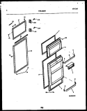 DOOR PARTS Diagram and Parts List for TPK160HN0T  Kelvinator Refrigerator