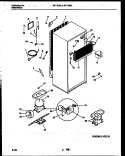 SYSTEM AND AUTOMATIC DEFROST PARTS Diagram and Parts List for RT173MCW2  Frigidaire Refrigerator