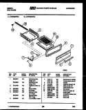 BROILER DRAWER PARTS Diagram and Parts List for CGC3M4WXA  Gibson Range