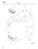 CABINET Diagram and Parts List for CF131  Frigidaire Freezer