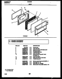 DOOR PARTS Diagram and Parts List for CGC3M2DXG  Gibson Range