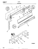BACKGUARD Diagram and Parts List for 30-2272-23-06  Tappan Range