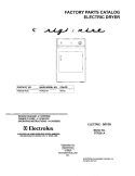 COVER Diagram and Parts List for FER221AS0  Frigidaire Dryer