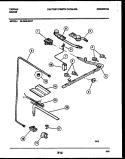 BURNER PARTS Diagram and Parts List for 30-3649-66-07  Tappan Range