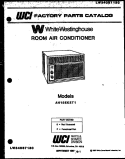 COVER Diagram and Parts List for AH15EK2T1  Frigidaire Air Conditioner