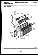 CABINET PARTS Diagram and Parts List for MH309G1QB  Kelvinator Air Conditioner