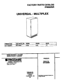 COVER Diagram and Parts List for MFU12M0BW4  Frigidaire Freezer