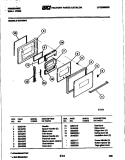 DOOR Diagram and Parts List for RG74BF0  Frigidaire Wall Oven