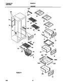SHELVES Diagram and Parts List for FRS26ZNHD3  Frigidaire Refrigerator
