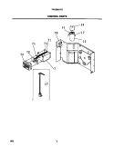 CONTROL PARTS Diagram and Parts List for FAC085J7A2  Frigidaire Air Conditioner