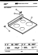 COOKTOP PARTS Diagram and Parts List for REGS39WNW1  Frigidaire Range