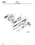 CONTROL PANEL Diagram and Parts List for FDB635RFR1  Frigidaire Dishwasher