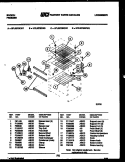 SHELVES AND SUPPORTS Diagram and Parts List for UFL2075ECW2  Frigidaire Freezer