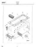CABINET Diagram and Parts List for FFC20D7HW3  Frigidaire Freezer