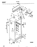 CABINET Diagram and Parts List for MRT18DNEW3  Frigidaire Refrigerator
