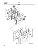 DOOR Diagram and Parts List for FED367AQC  Frigidaire Range