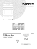 COVER Diagram and Parts List for TGF364ASG  Tappan Range