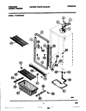 SHELVES Diagram and Parts List for FFU20F6AW5  Frigidaire Freezer