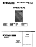 COVER Diagram and Parts List for MWX223REW1  Frigidaire Washer