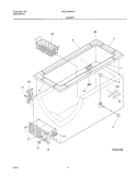 CABINET Diagram and Parts List for MFC20M4FW4  Frigidaire Freezer