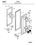 REFRIGERATOR DOOR Diagram and Parts List for FRS24WSCB0  Frigidaire Refrigerator