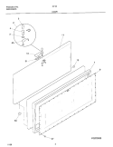 DOOR Diagram and Parts List for CF180  Frigidaire Freezer