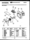ELECTRICAL PARTS Diagram and Parts List for AL129N1A1  Frigidaire Air Conditioner