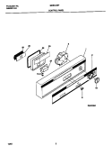 CONTROL PANEL Diagram and Parts List for MDB124BFR2  Frigidaire Dishwasher
