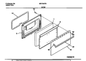 DOOR Diagram and Parts List for MEF300PBDF  Frigidaire Range