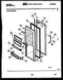 REFRIGERATOR DOOR PARTS Diagram and Parts List for GSIW36AH2  Frigidaire Refrigerator