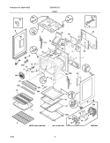 BODY Diagram and Parts List for GSG3PZCCC  Frigidaire Range