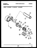 MOTOR AND BLOWER PARTS Diagram and Parts List for DEA501G3W  Kelvinator Dryer