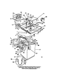 CABINET, TOP, LID, WATER VALVE Diagram and Parts List for WCDMA1  Frigidaire Washer