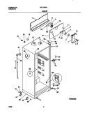 CABINET Diagram and Parts List for MRT15DRED4  Frigidaire Refrigerator