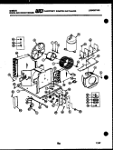 ELECTRICAL AND AIR HANDLING PARTS Diagram and Parts List for AL06A6ETBA  Gibson Air Conditioner