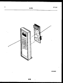 CONTROL PANEL Diagram and Parts List for 56-9702-10-02  Tappan Microwave