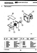 AIR HANDLING PARTS Diagram and Parts List for WAL092P1A1  Frigidaire Air Conditioner