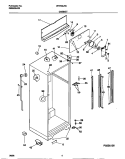 CABINET Diagram and Parts List for WRT18JRCD1  Frigidaire Refrigerator