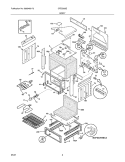 BODY Diagram and Parts List for CFES365EQ4  Frigidaire Range