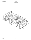 LOWER DOOR Diagram and Parts List for TGO356BFD3  Frigidaire Range